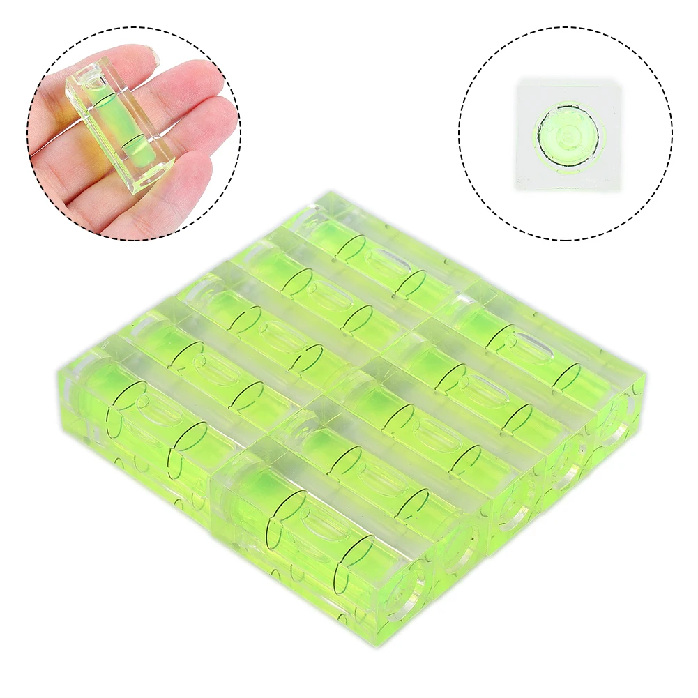 

5/10pcs Square Mini Spirit Level Measurement Instrument Bubble Small Leveller For Leveling Tubular 40x15x15mm Wood-working Tools