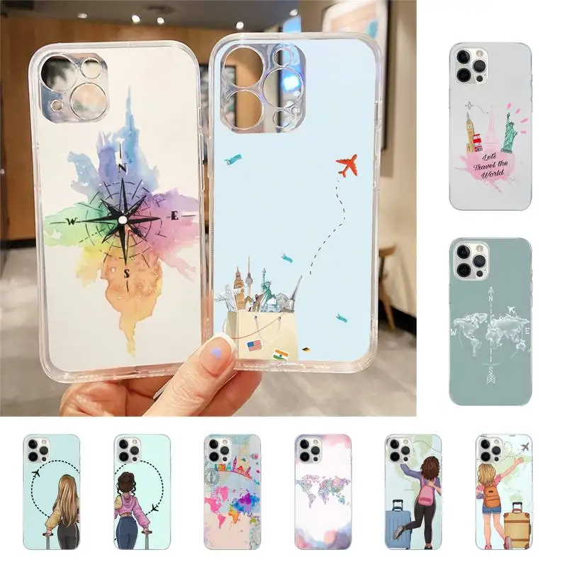 

Map Travel Plans Special Offer Phone Case For Iphone 7 8 Plus X Xr Xs 11 12 13 Se2020 Mini Mobile Iphones 14 Pro Max Case