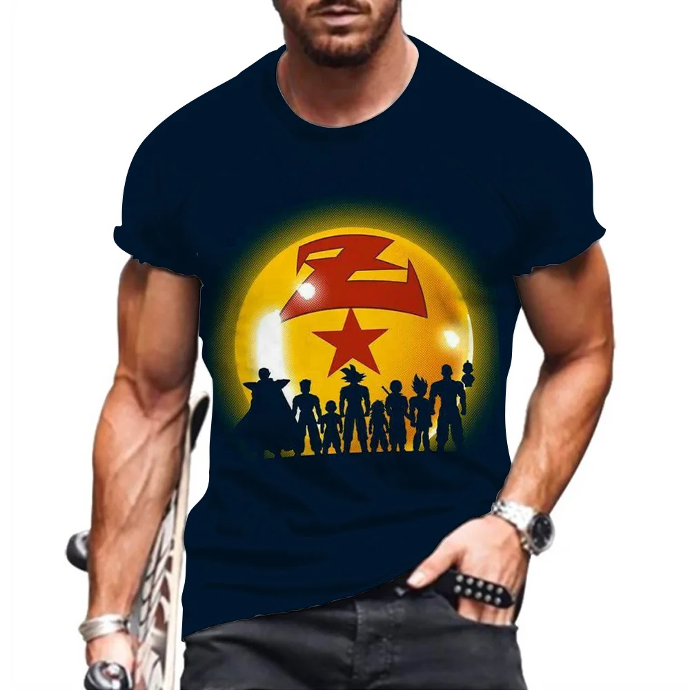 

Men Clothing Essentials Dragon Ball Z Goku Super Saiya Men's T-shirt Fashion Tops New 2023 Trend Shirts Vegeta Y2k Short Sleeve