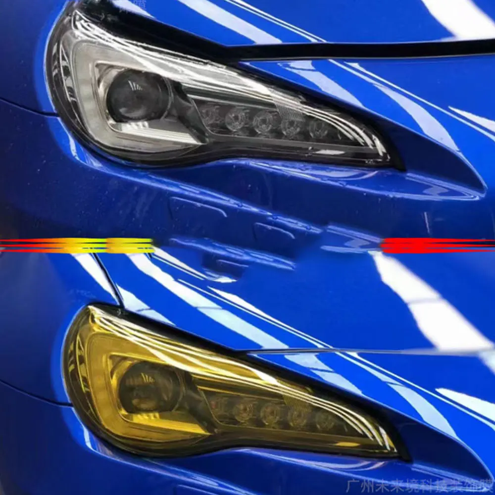 Желтая пленка для автомобильных фар задние фары и противотуманная лампа дымовая