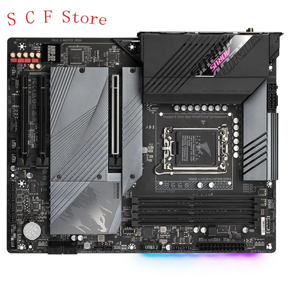 

For GA B660 AORUS MASTER DDR4 For Gigabyte B660 LGA 1700 DDR4 128GB PCI-E 4.0 ATX Desktop Motherboard