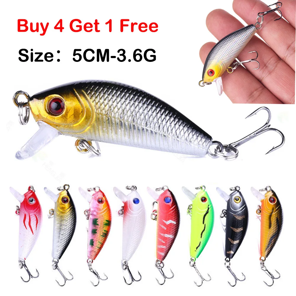 

Minnow Fishing Lures 5cm 3.6g Floating Isca Japan Hard Bait Bass Topwater Trout Lure Pesca Wobblers Crankbait Fishing Tackle