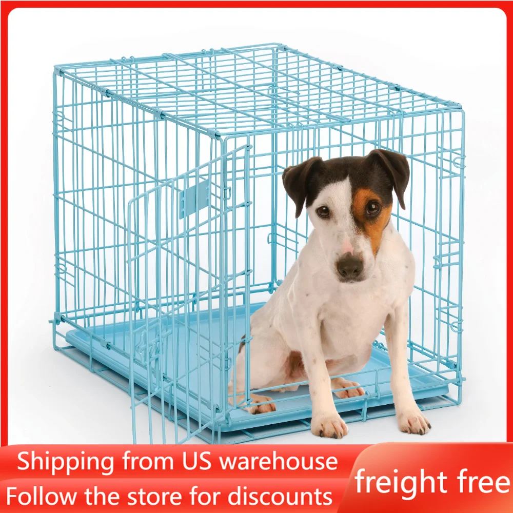 

Dog House Folding Metal Dog Crate Divider Panel House for Dogs Free Shipping Kennel Enclosure Cages Indoor Fence Supplies Pet