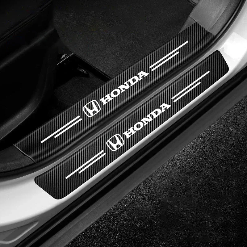 Защитная наклейка на порог багажника бампера для Honda Accord CRV Jazz Pilot Civic HRV City Odyssey