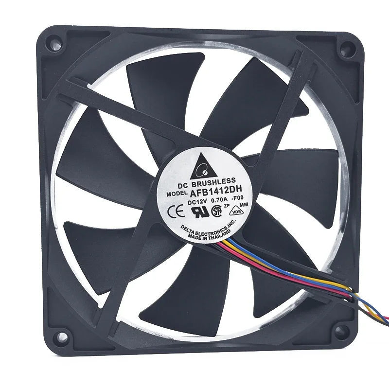 140*140*25 мм Delta AFB1412DH 12В 0.7A 14025 14 см 4-проводной ШИМ большой вентилятор для охлаждения