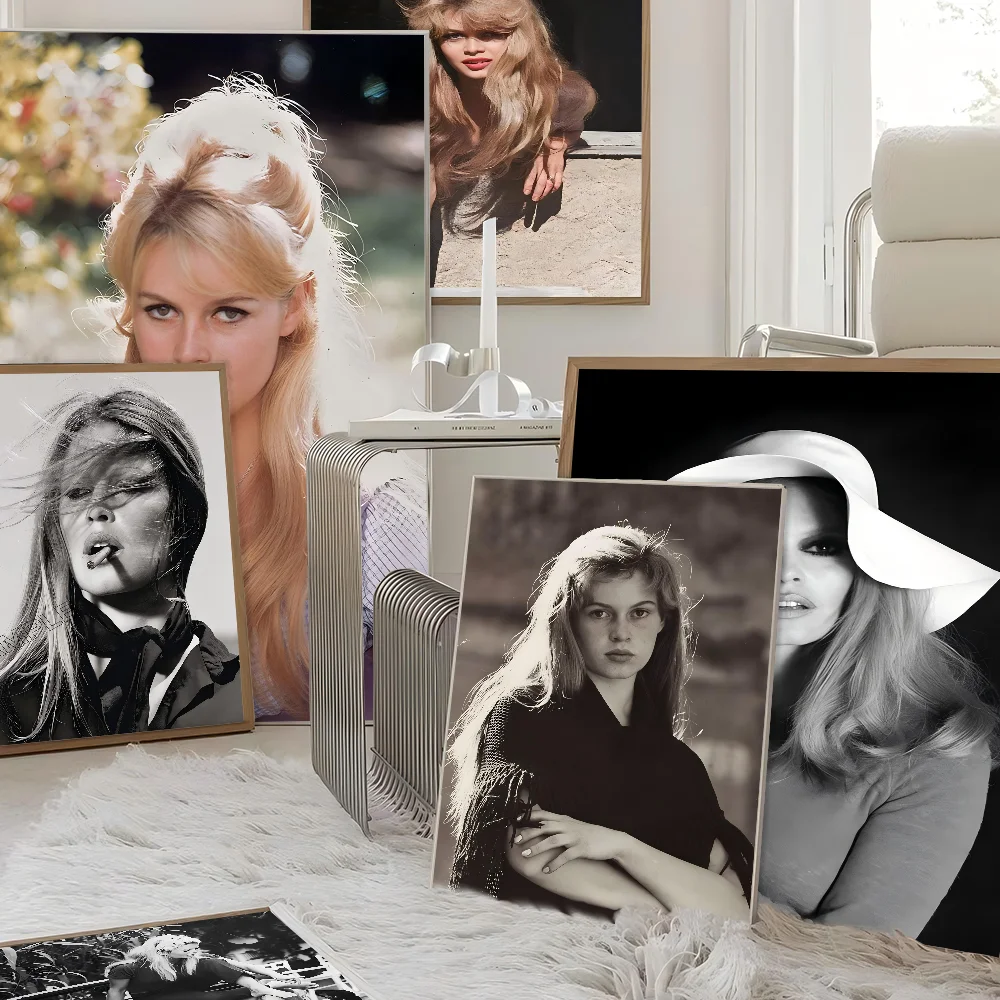 Brigitte Bardot Whitepaper Poster HD Quality Wall Art Painting Study Room Decor