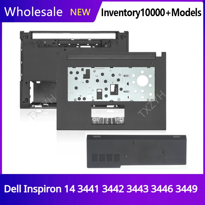 

New For Dell Inspiron 14 3441 3442 3443 3445 3449 Laptop Upper Palmrest Bottom Base Cover Hard Disk Cover A B C D E Shell