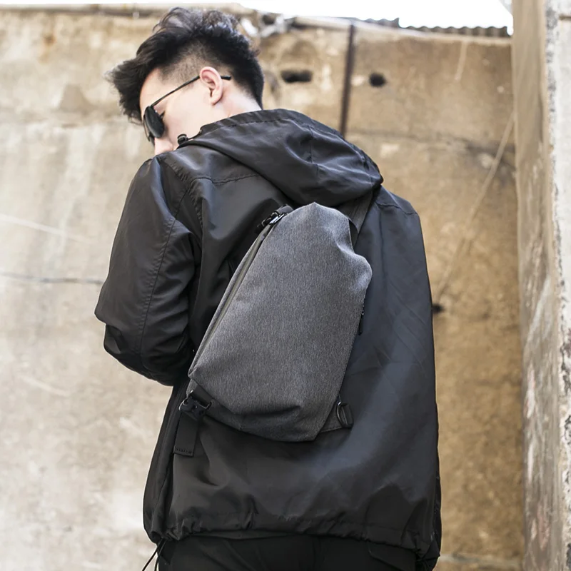 2022 men's bag polyester small chest bag daypack waterproof wear-resisting sling backpack man single shoulder bag free shipping