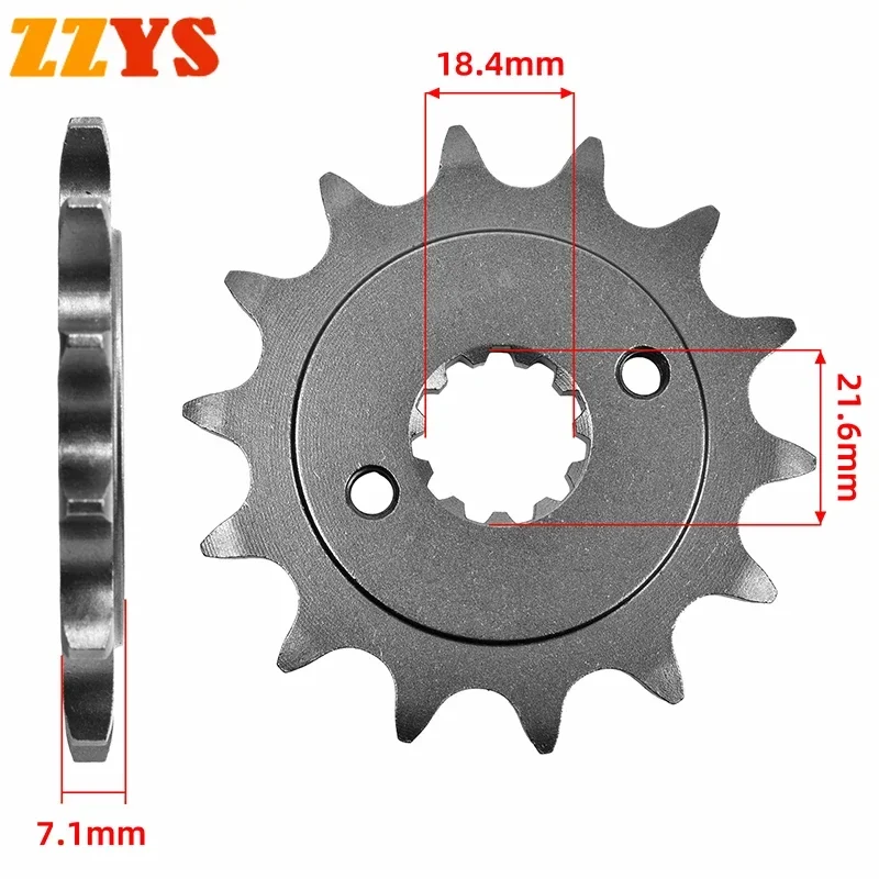Передняя Звездочка для мотоцикла 520 13T 14T зубчатая шестерня Honda Road CBF250 04-05 CBX250 Twister