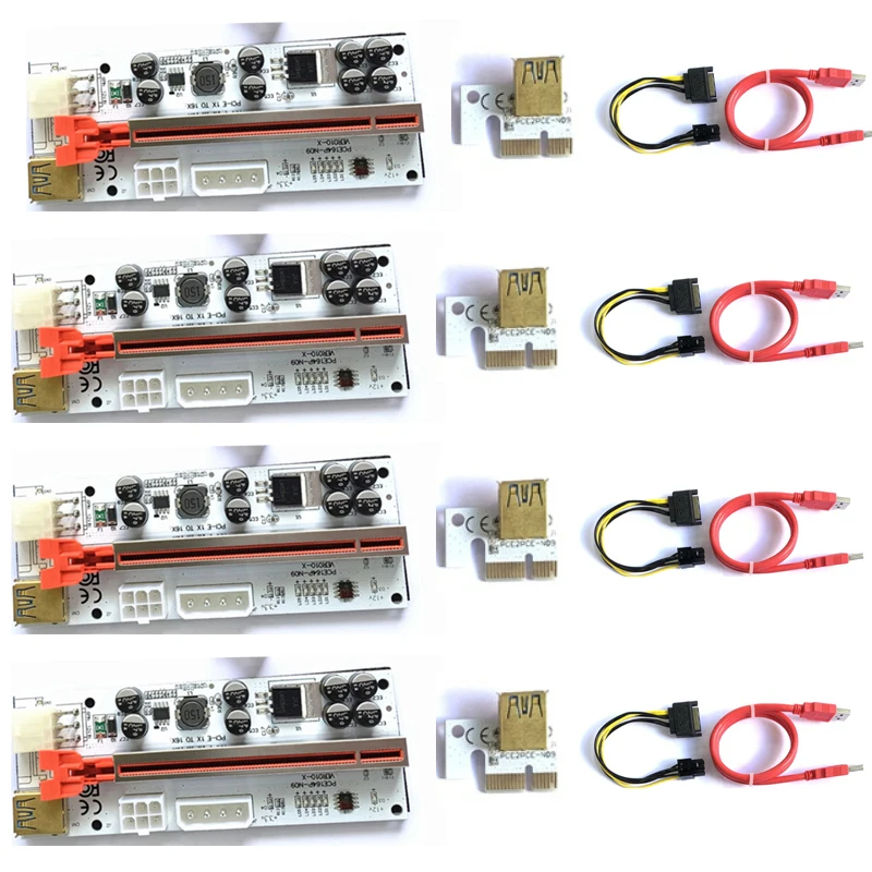 

8 шт. PCI-E Райзер VER010 USB 3,0 расширитель X16 Майнер Райзер раньше Экспресс кабель Райзер для графической карты Майнер PCI-E кабель Райзер