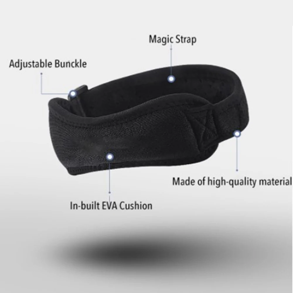 

Men's Knee Brace Adjustable Knee Brace Patellar Tendon Stabilizer Support Band for Jumpers Knee Tennis Tendonitis