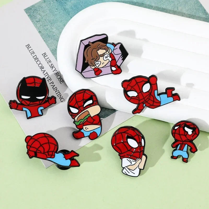 Q версия брошь Человек-паук в европейском и американском стиле Marvel периферийные