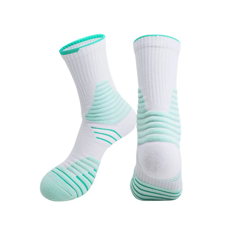 Basketball Socks Men's Mid Cap High Top Socks Towel Bottom Professional Player's Edition Combat Elite Slip Resistant Socks