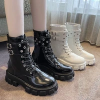 new autumn winter women boots fashion martin platform motorcycle boots woman casual boots plus size warm ladies modern boots