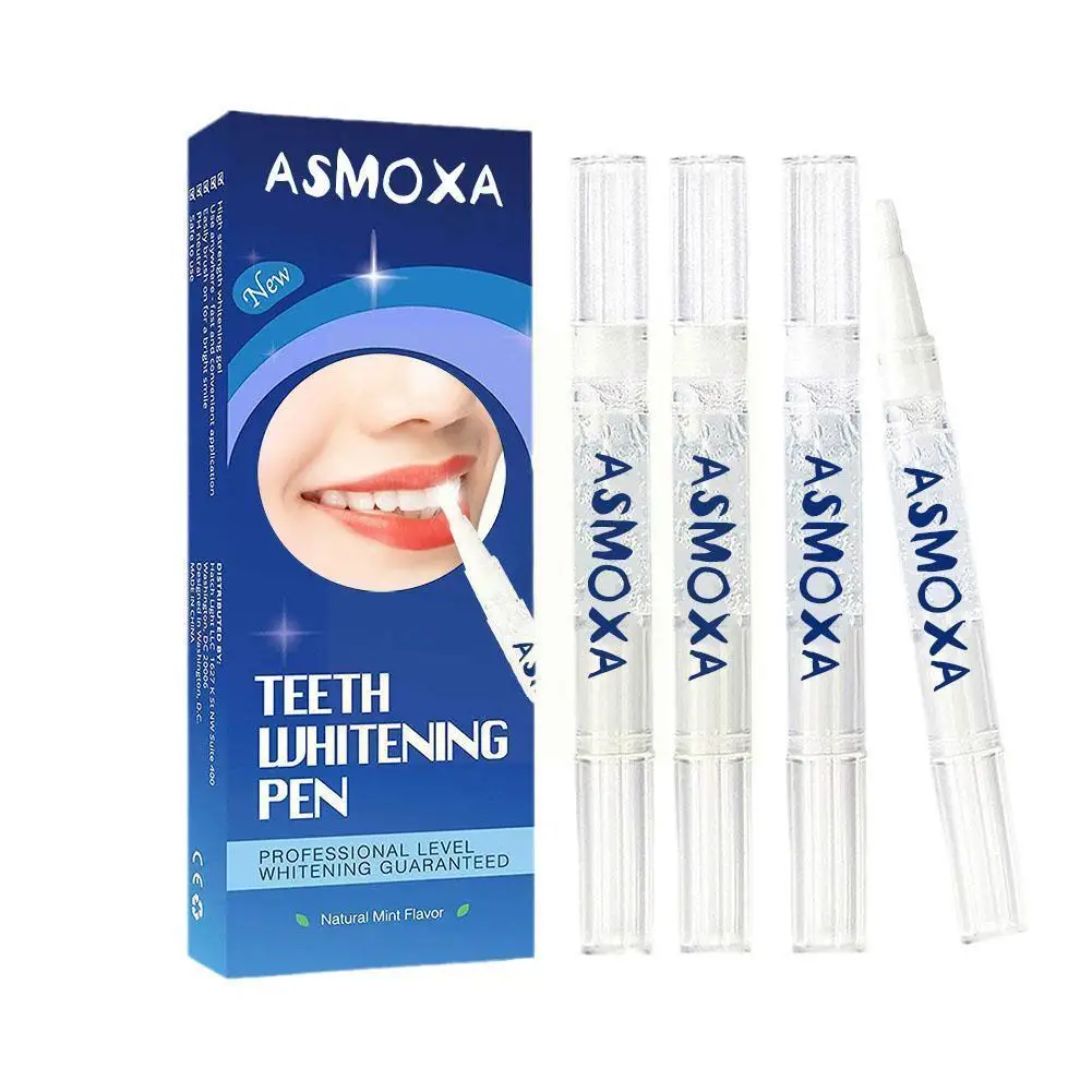 

4ml Teeth Whitening Pen Cleaning Brightening Refreshing Stains Coffee Hygiene Gel Tooth Serum Plaque Teeth Wine Instant B5Q2