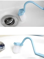 plastic toilet under rim cleaning brush s type curved bent handle home household cleaning tools cleaning brushes