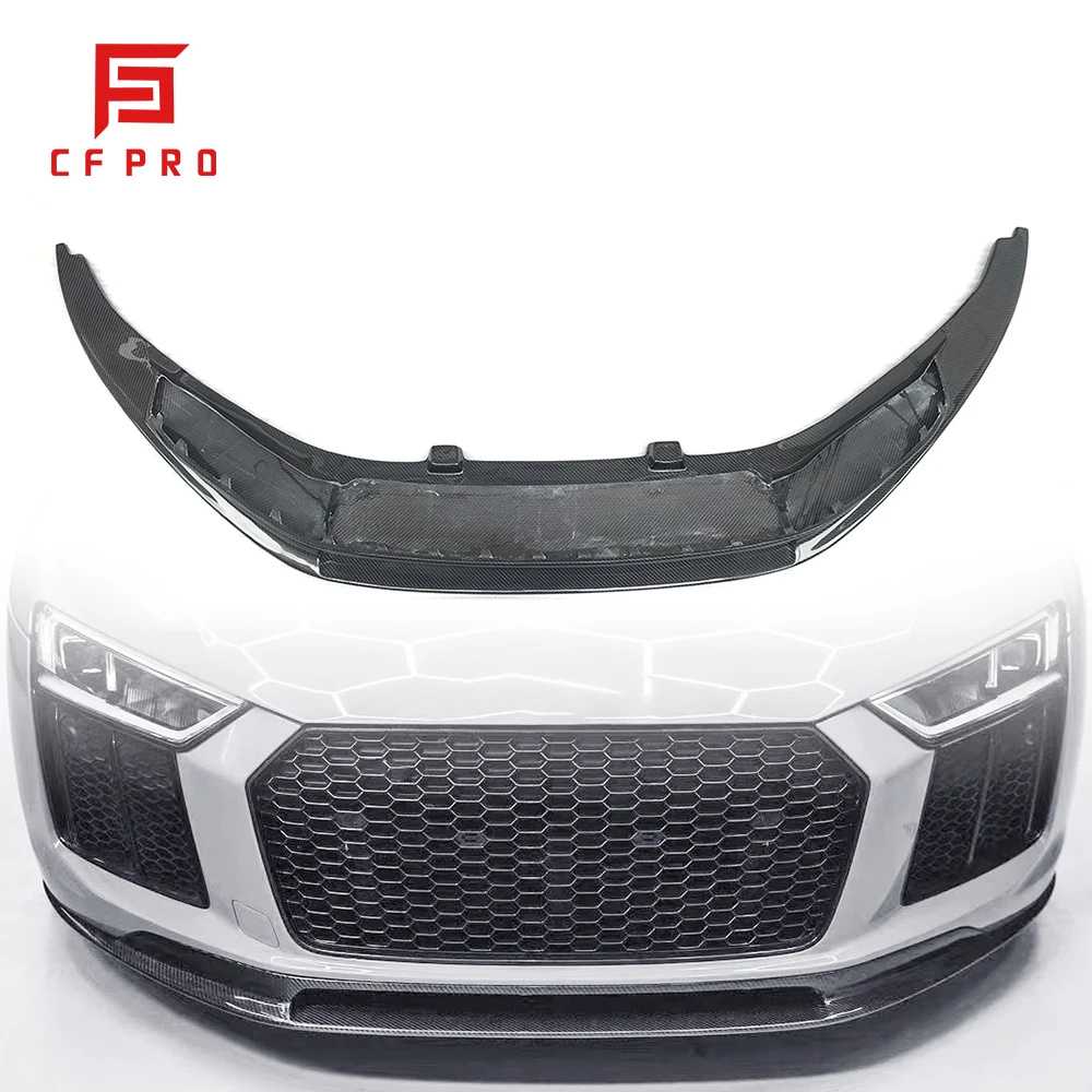 

Carbon Fiber Front Bumper Lip Chin Spoiler For Audi R8 Car Front Lip and Splitter Accessories