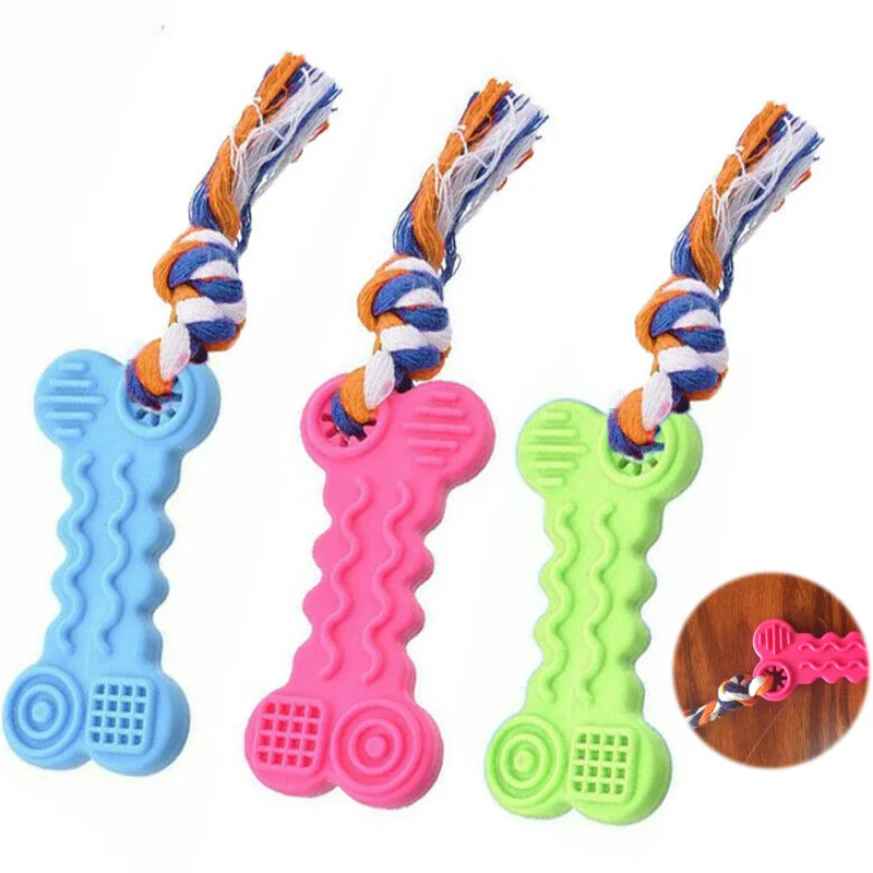 

Small Dog Pet Safety Chew Toys Rubber Dental Teeth Bite-Resistant Durable Puppy