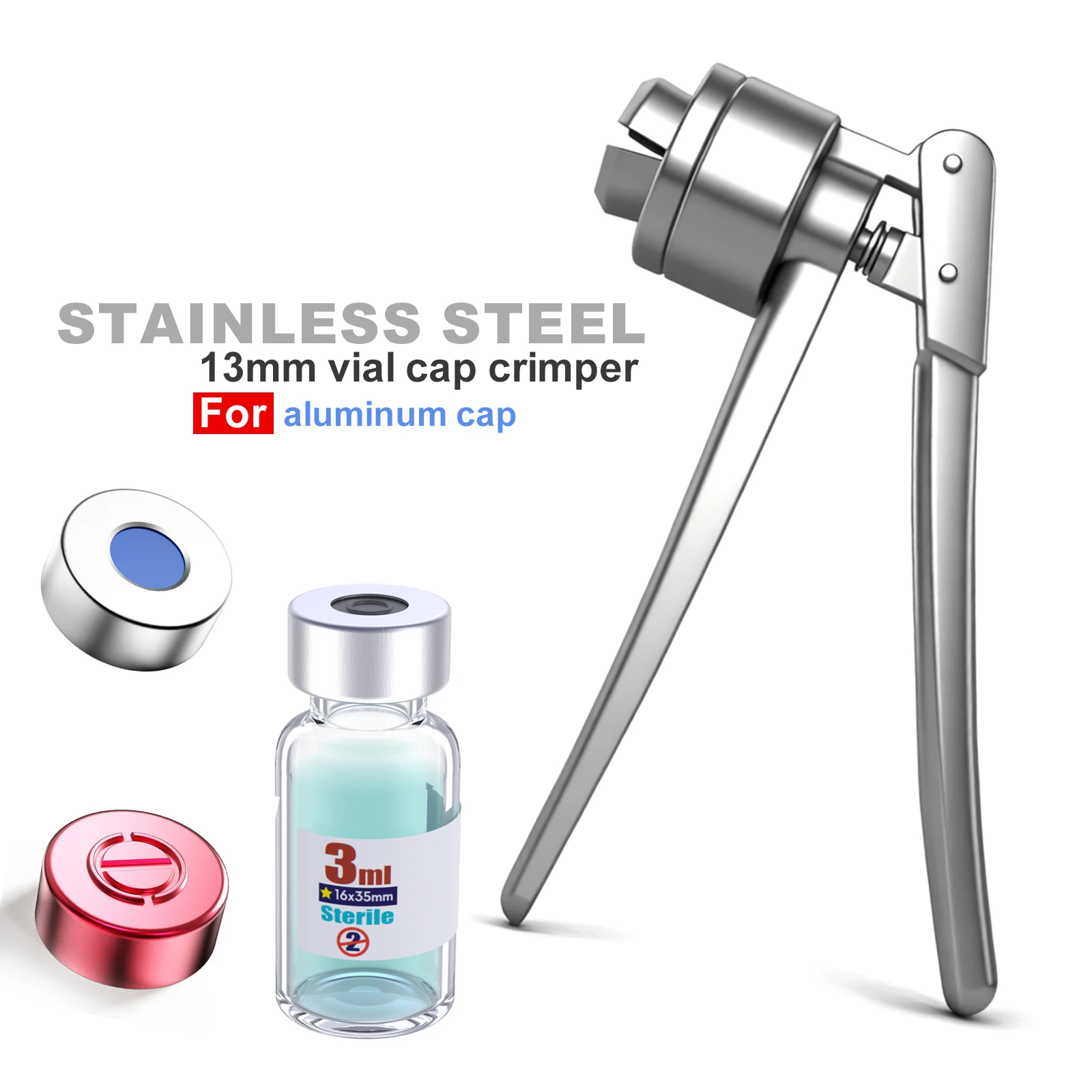 

Ручной кримпер для флаконов из нержавеющей стали 13 мм/20 мм