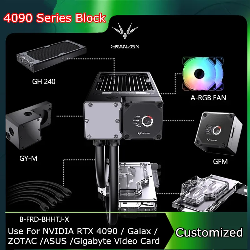 

Радиатор водяного охлаждения byksky, для 4090 NVIDIA, RTX 4090, Galax, ZOTAC, ASUS, Gigabyte