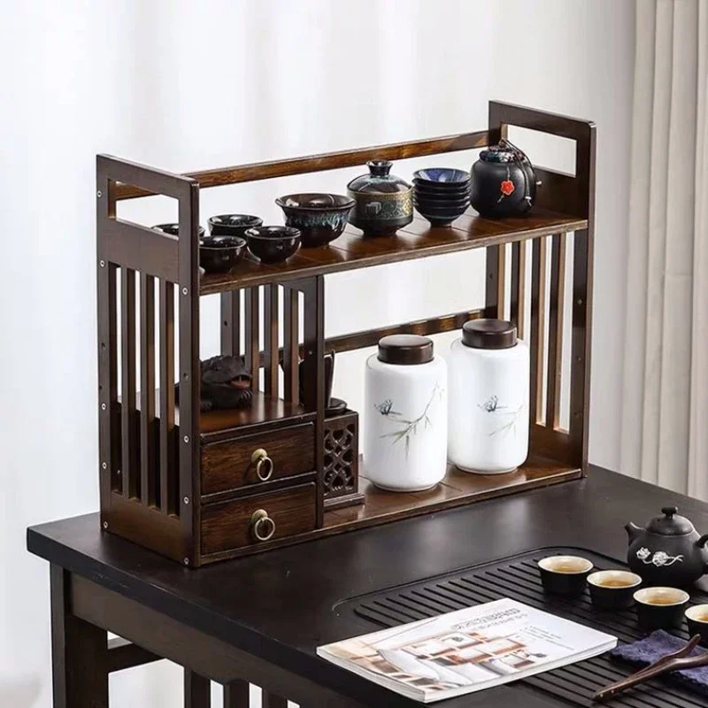 

Desktop Teacup Teapot Storage Rack Small Duobaoge Tea Set Display Stand Tea Table Ornaments Tea Set Tea Storage Rack