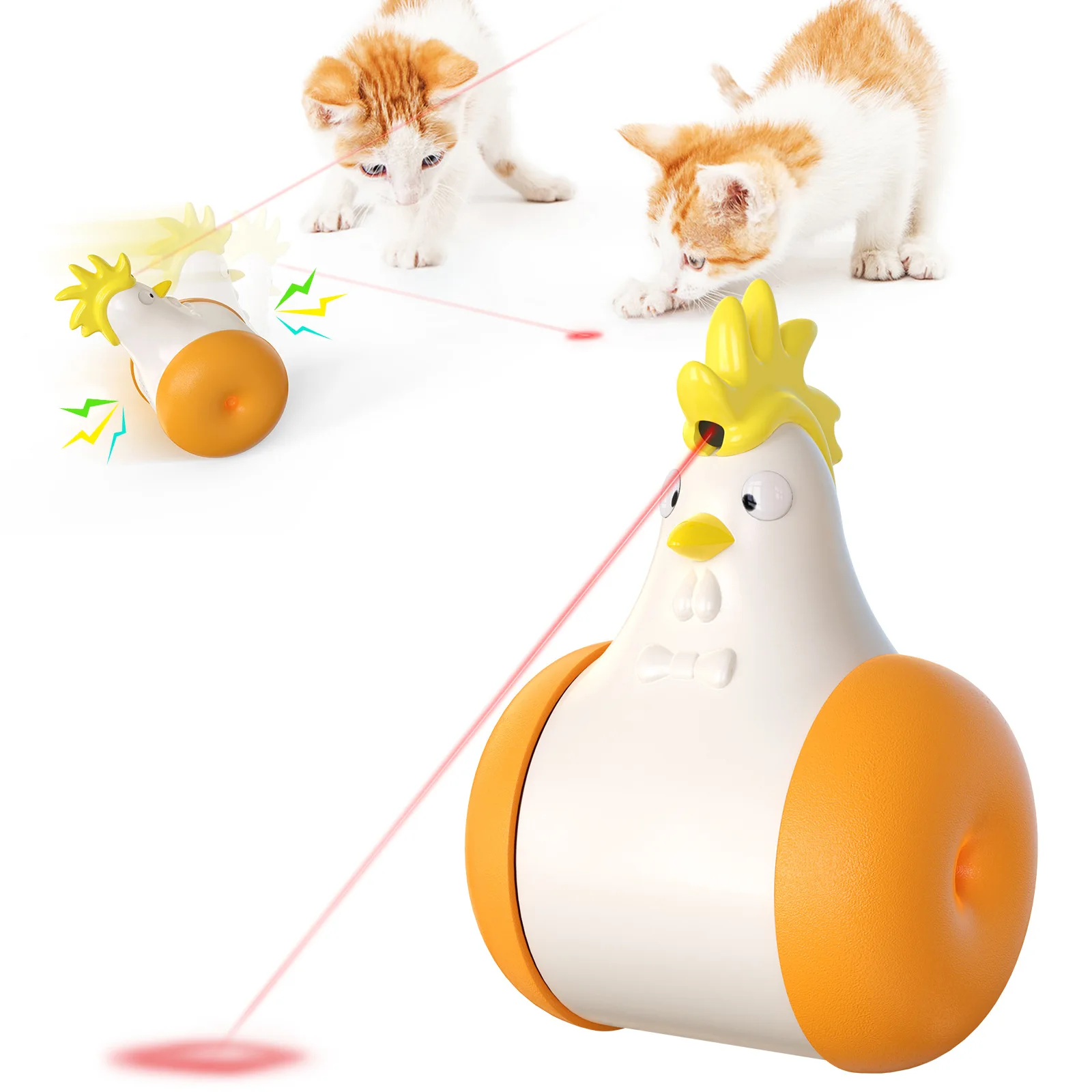 

Electric Cat Toys Interactive Toys Electric Laser Infrared Squeak Sliding Dog Toy Infrared Play for Cat Accessories Supplies