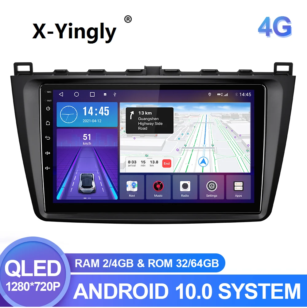 Автомагнитола на Android 10 0 мультимедийный плеер для Mazda 6 GH 2007-2012 Авторадио с