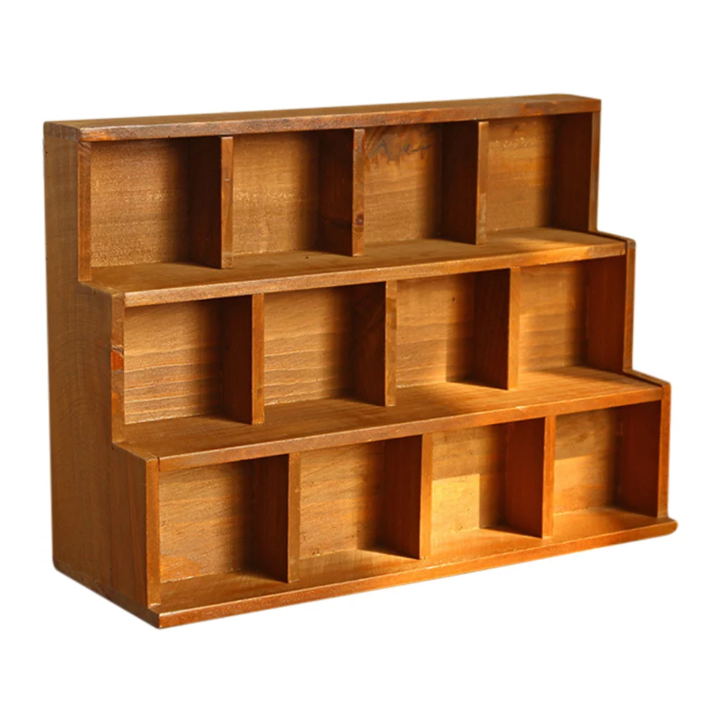 

Multifunctional Storage Cabinet 12 Case Stair Cabinet Desktop Store Shelf