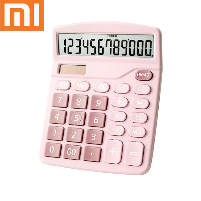 

Xiaomi Desktop Calculator Standard Function Calculator with 12Digit Large Display Solar Battery Dual Power for Home Basic Office