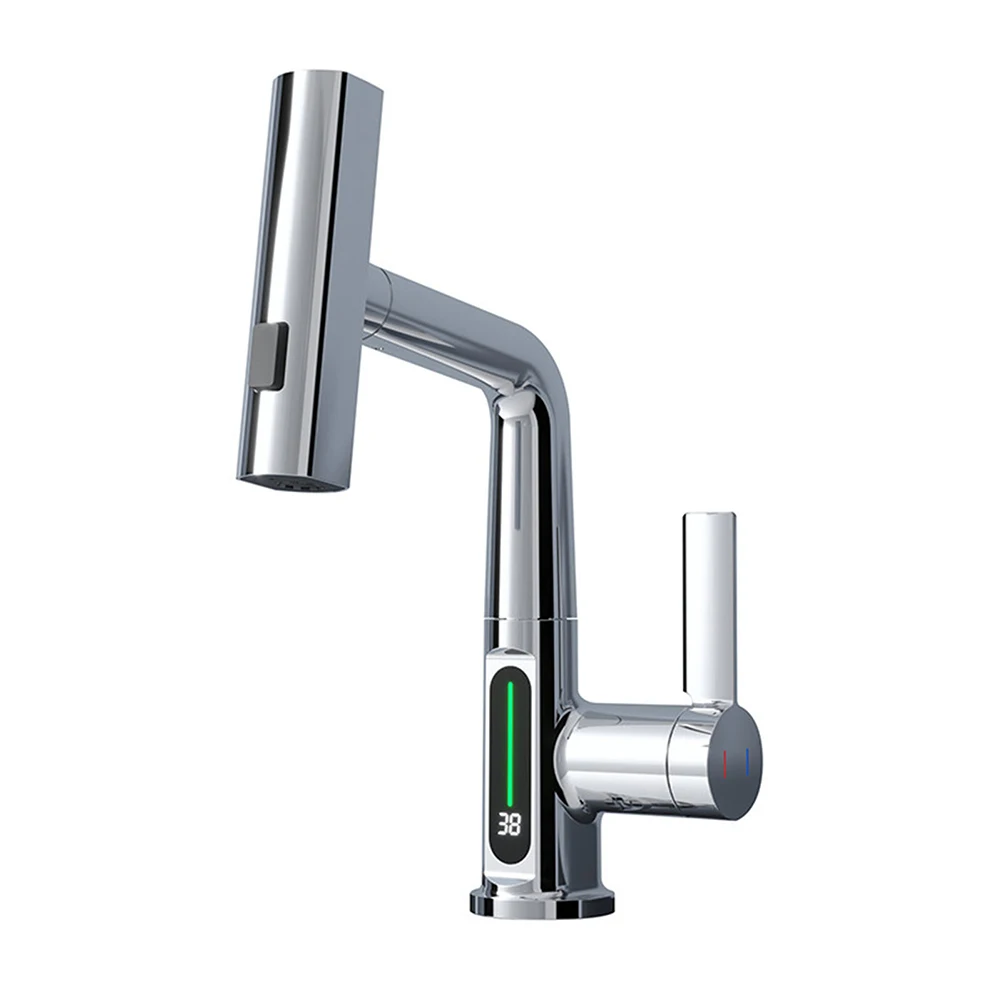 

Kitchen Tap Faucet 360° Rotatable Bathroom Faucets Digital Display Faucets For Laundry Faucets Kitchen Faucets