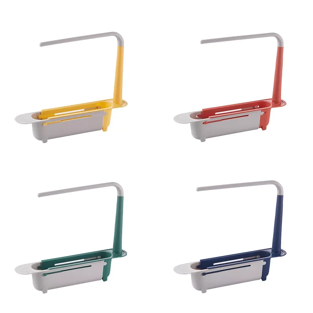 

Telescopic Sink Shelf Kitchen Sinks Organizer Soap Sponge Holder Kitchen Bathtub Holder Cookware Organizer Supplies Utensil