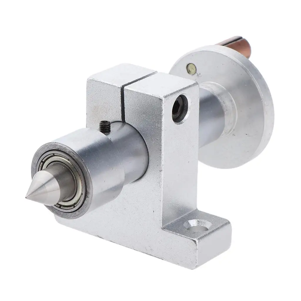 Серебряный регулируемый двойной подшипник живой центр вращающийся DIY аксессуары