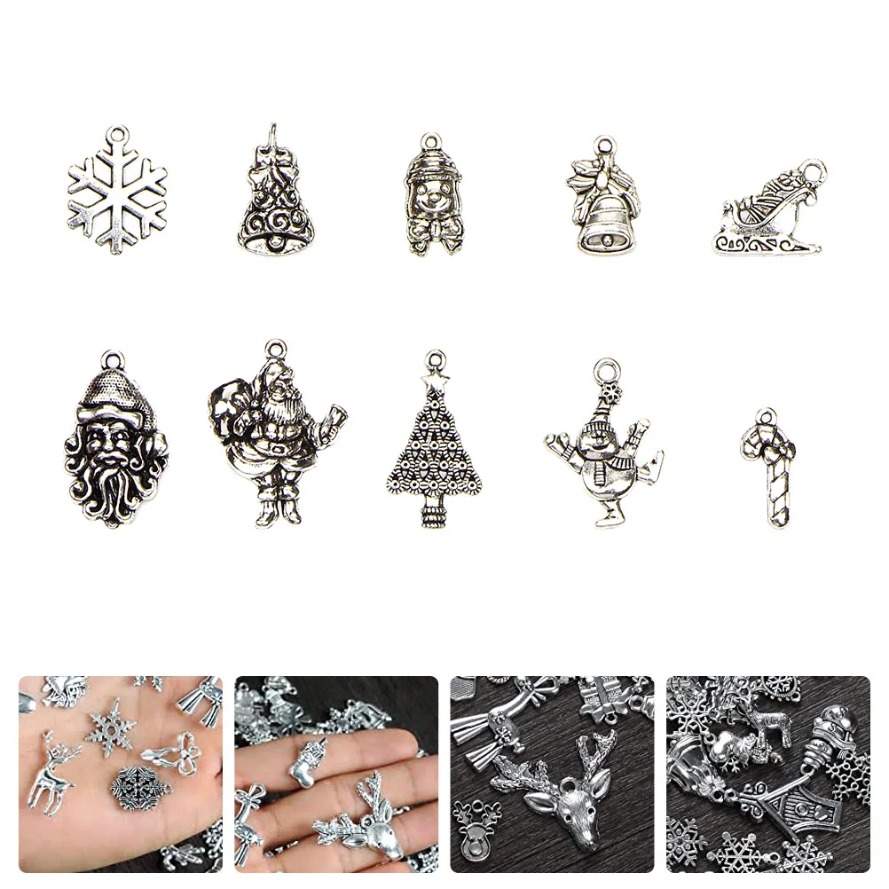 

50Pcs Christmas Jewelry Accessories Bracelet Pendants DIY Decoration Supplies