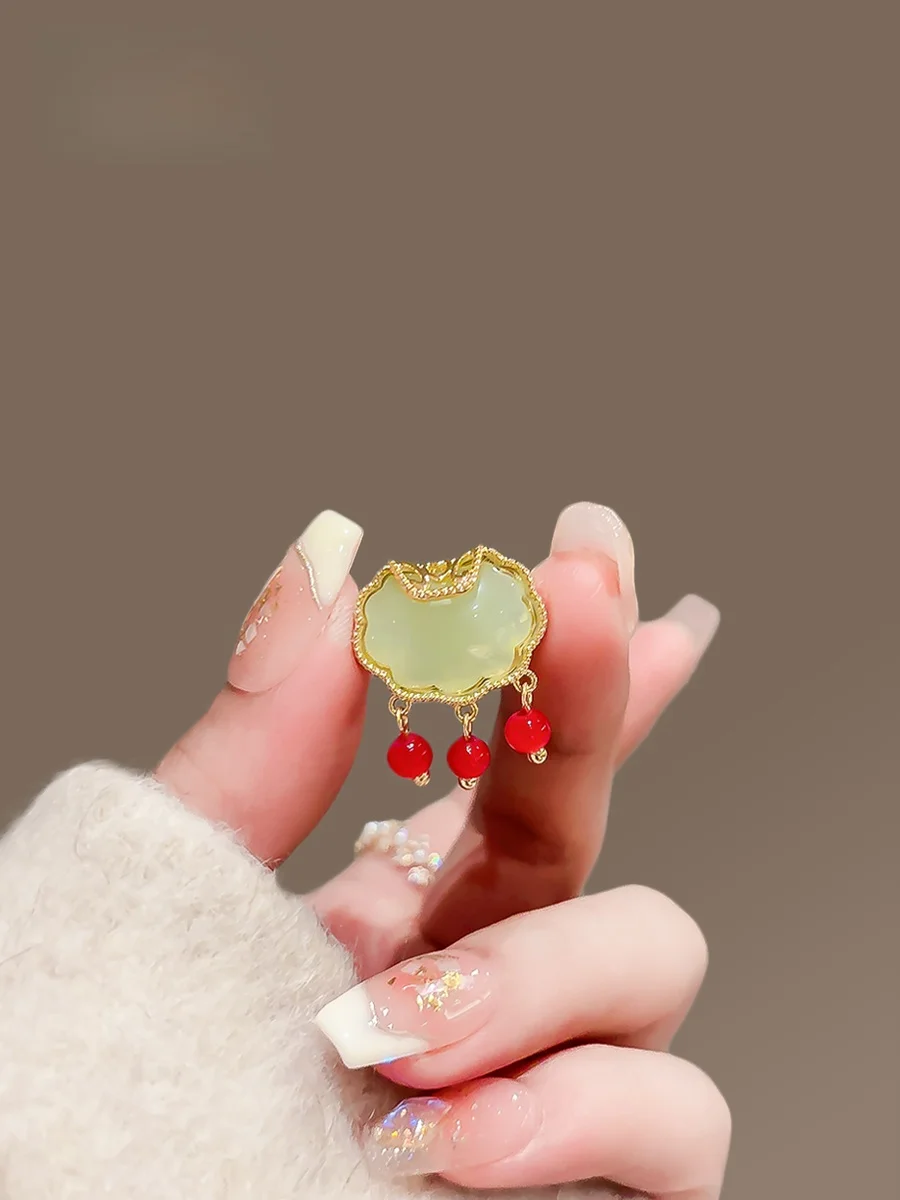 Guofeng Xiangyun брошь с безопасным замком элитная женская защитой от воздействия