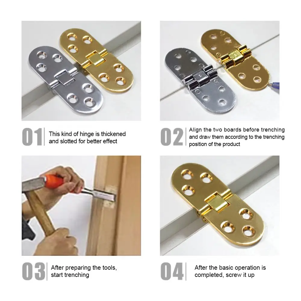 Высококачественные петли для шкафа 180-градусные заподлицо дверные полукруглые