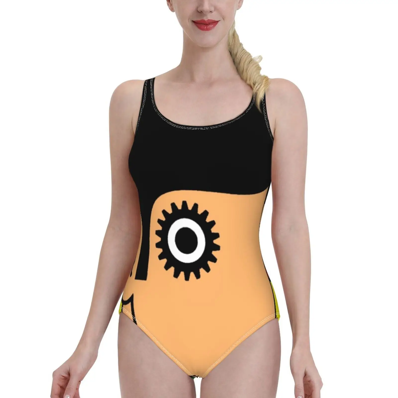

Заводной оранжевый Цельный купальник, женский купальник, сексуальный Классический купальник с открытой спиной, пляжная одежда для купания,...