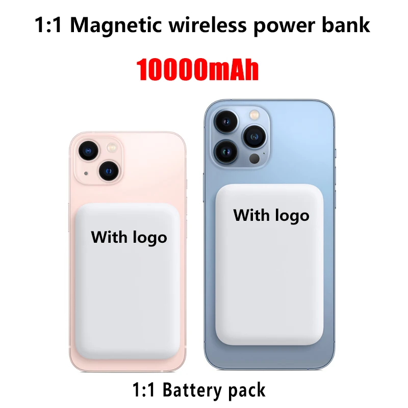 

1:1 10000mAh For Apple Magsafe powerbank Battery Pack Magnetic Wireless Power Bank For iphone 13 12Pro Max Mini External battery