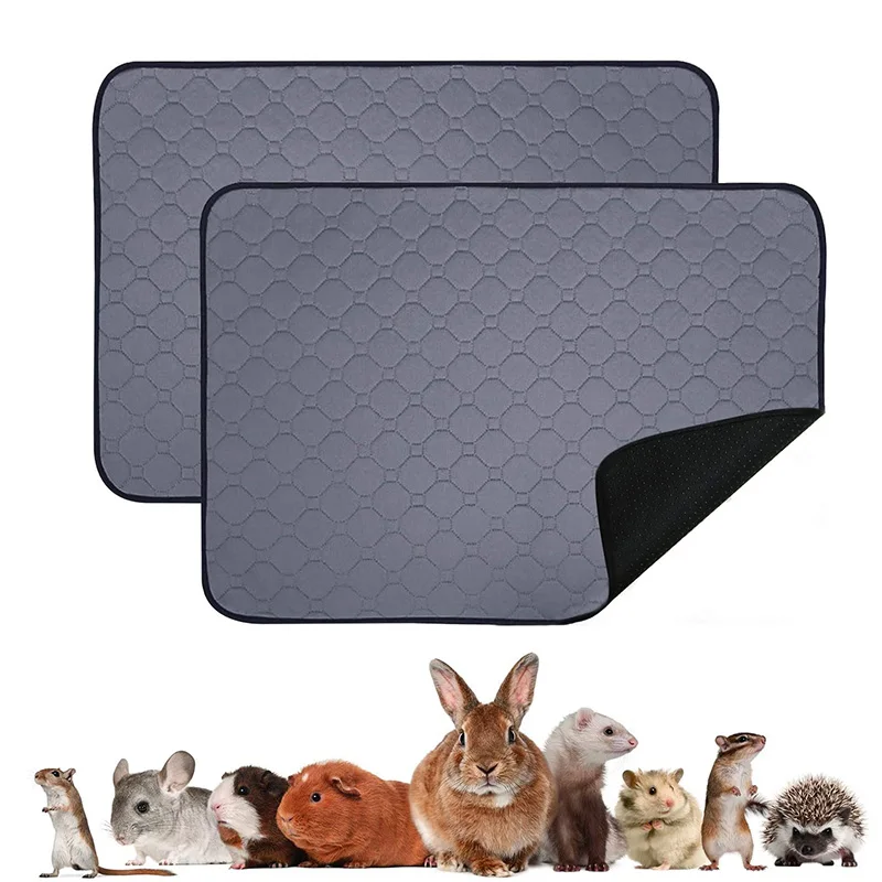 

Rabbit Guinea Pig Cage Liner Small Pet Items Waterproof Anti Slip Bedding Mat Highly Absorbent Pee Pad for Hamsters Accessories