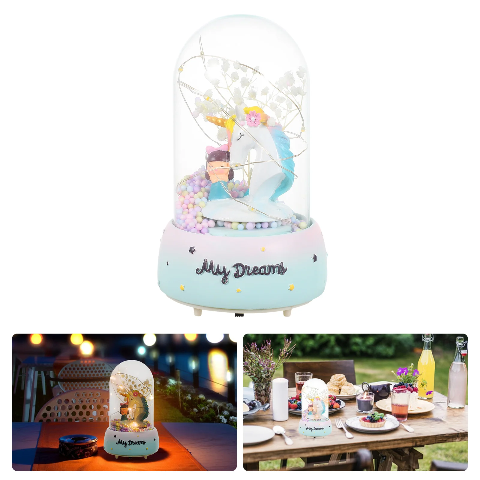 

Night Portable Nursery Lamp Snow Globe for Kids Birthday Bag Stuffer