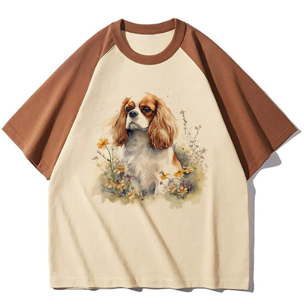 Женская футболка с принтом собачек в стиле Харадзюку