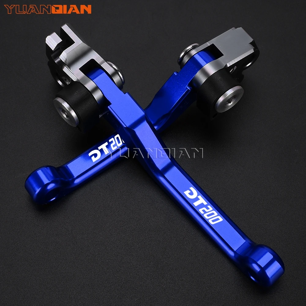 Фото Для YAMAHA DT200 DT 200 1988 1989 1990 1991 1992 1993 1994 Аксессуары для мотоциклов Поворотные тормозные рычаги сцепления Ручка для грязевого велосипеда №1