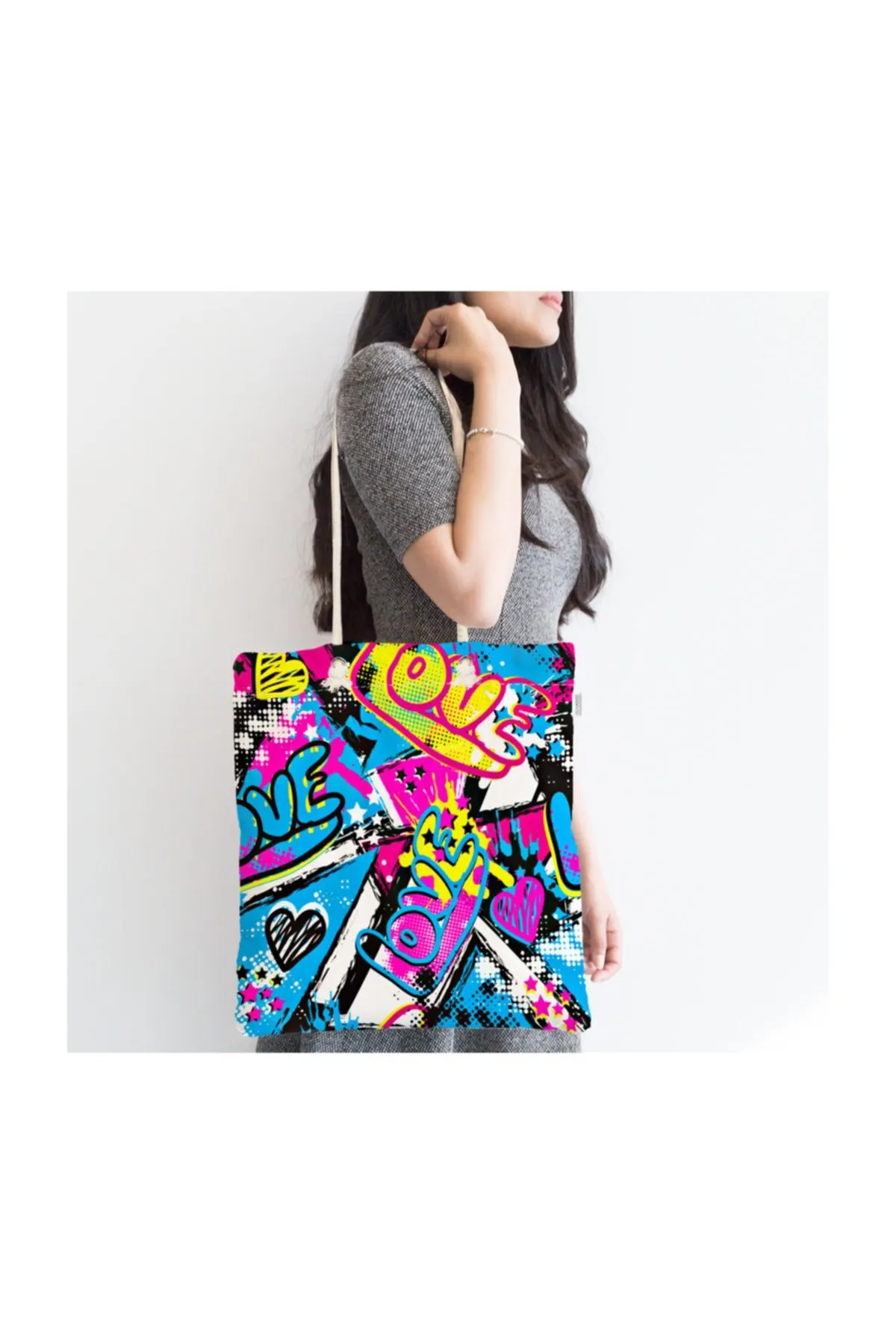 

Женская пляжная сумка-тоут на молнии с цифровым принтом