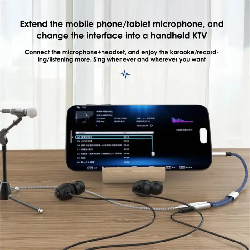 

Earphone Accessories Headset Adapter Audio Mic Plugs 3.5mm Jack Headphone Mic Aux Male To 2 Female Pc Adapter 3.5 Aux Cable