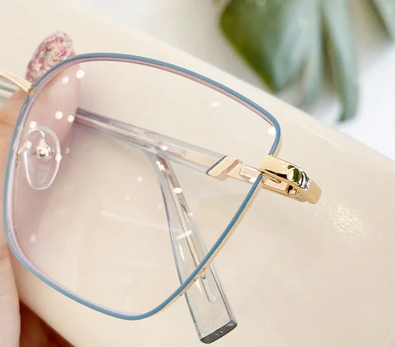 Женские металлические очки для чтения с квадратной бабочкой