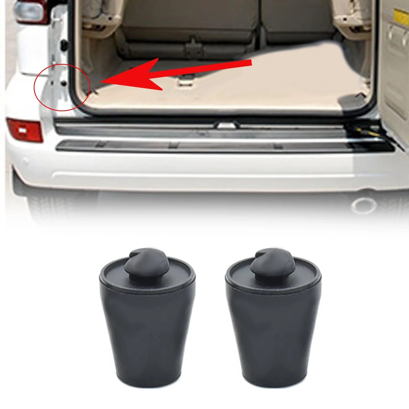 Проверьте номер OE подушка задней двери резиновая простая установка 67293-0R020 для FJ