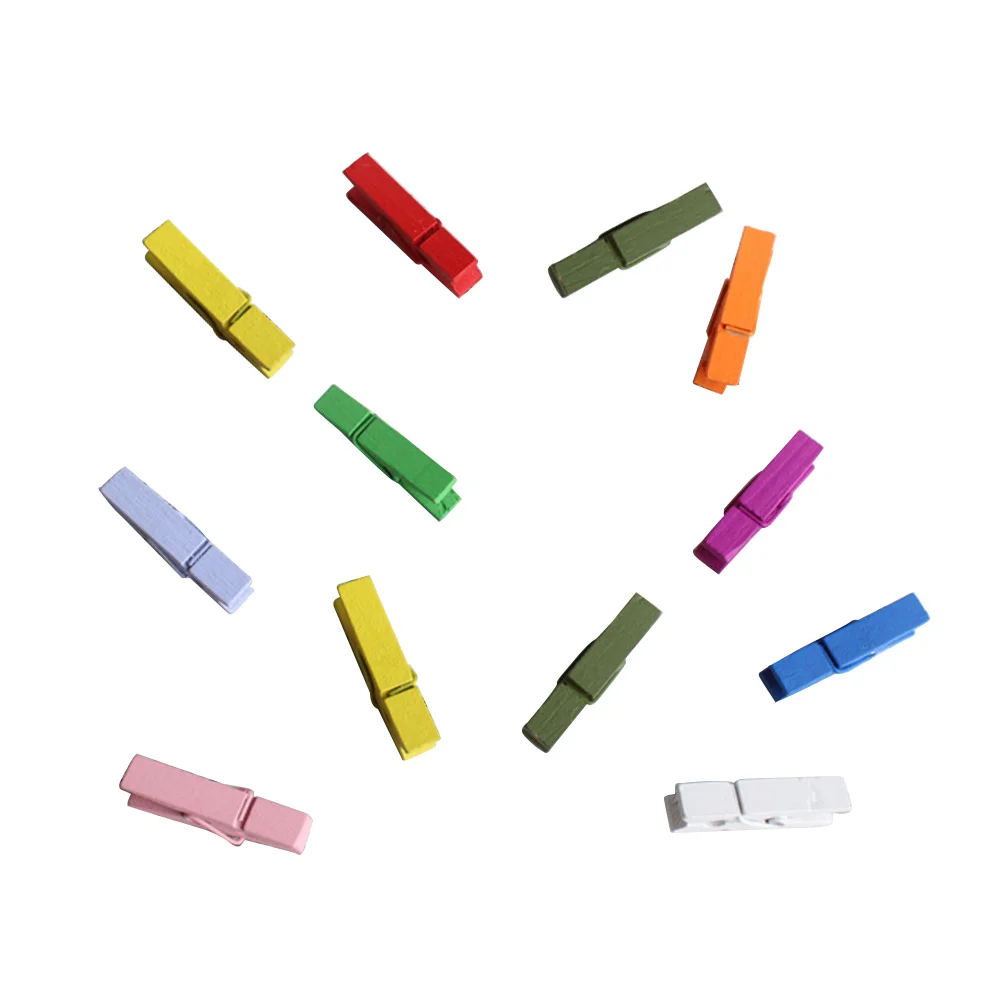 

12 Pcs Washing Machine Magnet Wood Bookmark Clips Photo Mini Wooden Pins Office Magnetic With
