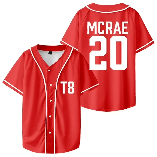 ‎ Tate McRae 20 трикотаж T8 бейсбольный Think Later Tour футболка с короткими рукавами