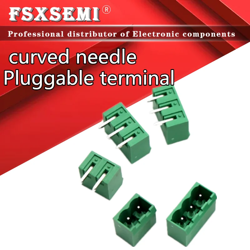 

KF2EDGR 5.08mm Pluggable terminal curved needle connector 2EDGR 2P 3P 4P 5P 6P 7P 8P 9P 10P 12P 13P 14P 15P