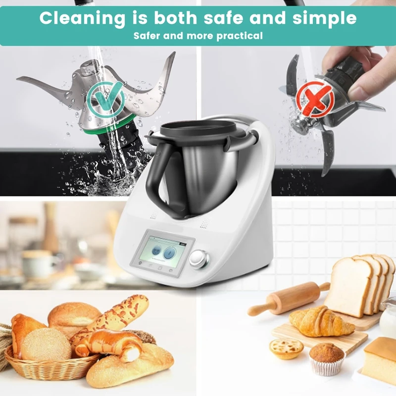 Нож для теста Thermomix сменные аксессуары ножей смешивания подходящие TM6 TM5 TMF нож
