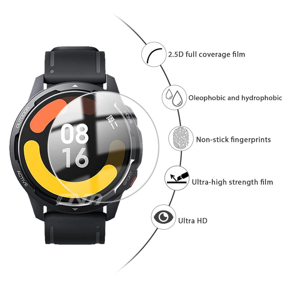 Защитная пленка для экрана из закаленного стекла Xiaomi Watch S1 Active / Color 2 Smart с защитой